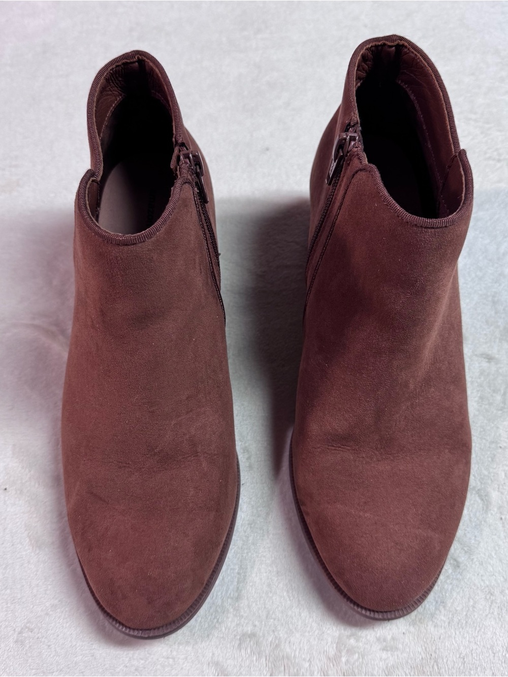 Amazing Basics Ankle Boots Brown Suede Size 8